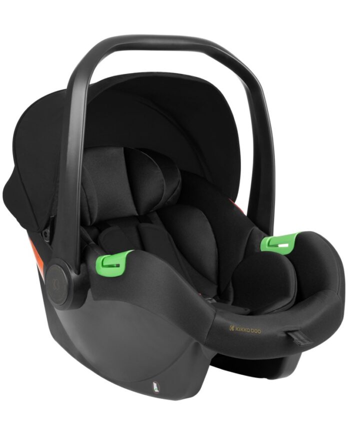 Carucior transformabil KikkaBoo 3in1 Amaia Dark Grey 2024 pana la 22kg,cadru din aluminiu,suspensii pe roti si cadru,spatar reglabil,sezut reversibil,Scaun auto I-Size,geanta,suport pahar si accesorii incluse
