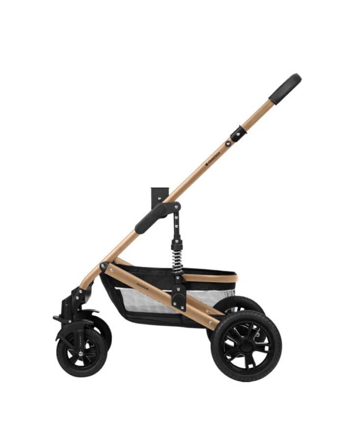 Carucior transformabil KikkaBoo 3in1 Amaia Dark Grey 2024 pana la 22kg,cadru din aluminiu,suspensii pe roti si cadru,spatar reglabil,sezut reversibil,Scaun auto I-Size,geanta,suport pahar si accesorii incluse