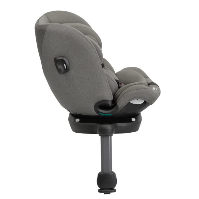 Scaun auto pentru copii Joie i-Pivot Grow Thunder, 40-135 cm, certificat R129, rotativ, spatar reglabil, tetiera ajustabila, SPS