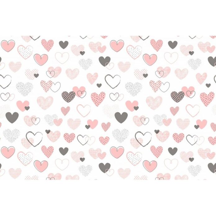 Lenjerie patut Hearts 4 piese multicolor