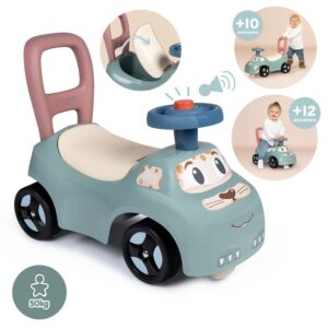 Masinuta pentru copii fara pedale Smoby Auto verde, de la 10 luni, spatar cu posibilitatea de impingere, spatiu de depozitare, scaun ergonomic Masinuta pentru copii fara pedale Smoby Auto verde, de la 10 luni, spatar cu posibilitatea de impingere, spatiu de depozitare, scaun ergonomic
