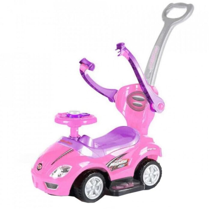 Masinuta copii si bebe NOVOKIDS MegaCar, Cu melodii si lumini, Maner de impins pentru parinti detasabil, Functie trotineta fara pedale, Pentru interi Masinuta copii si bebe NOVOKIDS MegaCar, Cu melodii si lumini, Maner de impins pentru parinti detasabil, Functie trotineta fara pedale, Pentru interi