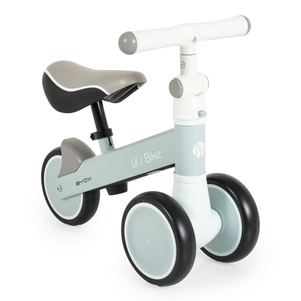 Mini tricicleta de echilibru fara pedale Byox Lils bike Pink, sezut moale si reglabil pe inaltime, interval de viraj limitat, roti late din spuma EVA, potrivita copiilor de la 1 an Mini tricicleta de echilibru fara pedale Byox Lils bike Pink, sezut moale si reglabil pe inaltime, interval de viraj limitat, roti late din spuma EVA, potrivita copiilor de la 1 an