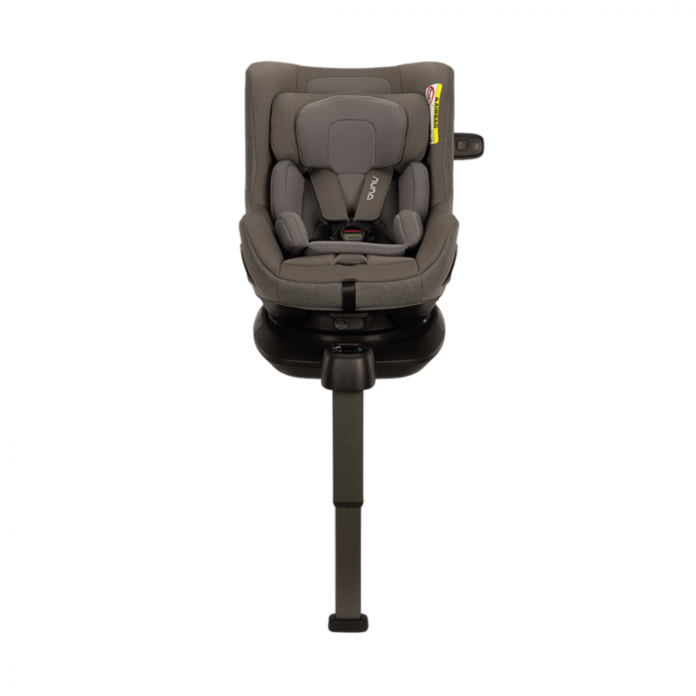 Scaun auto pentru copii Nuna PRUU Granite, 40-105 cm, testat ADAC si certificat R129, rotativ, spatar reglabil, tetiera ajustabila