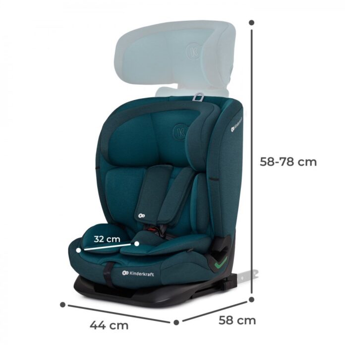 Scaun auto Kinderkraft Oneto3 i-size cu isofix 76-150 cm harbor blue