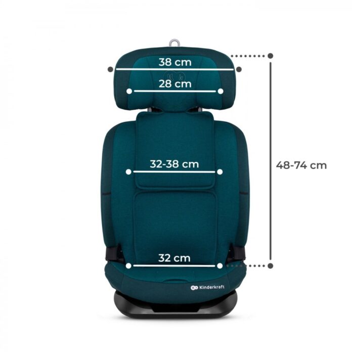 Scaun auto Kinderkraft Oneto3 i-size cu isofix 76-150 cm harbor blue