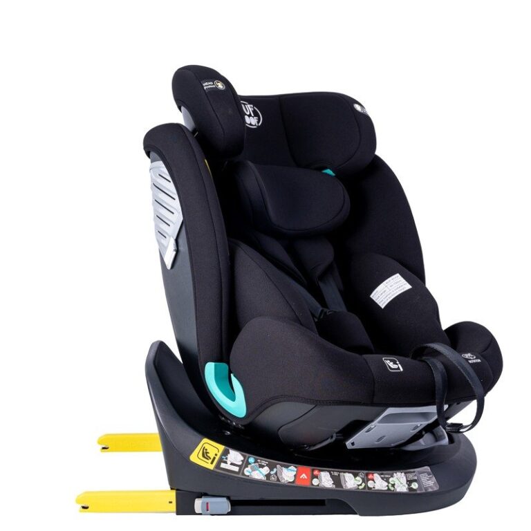 Scaun auto Deluxe Buf Boof i-Size cu isofix rotativ 360 grade 40-150 cm Saphir Red