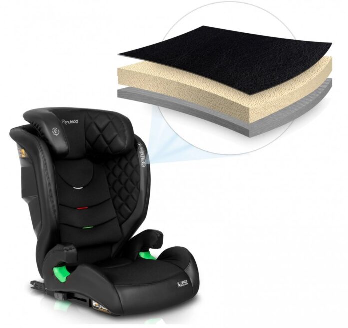 Scaun auto copii cu isofix Nukido I-SIZE 100-150 cm Louis Gri,tetiera reglabila in 12 pozitii,husa detasabila,indicatori instalare centura,protectie la impact lateral si certificare ECE R129
