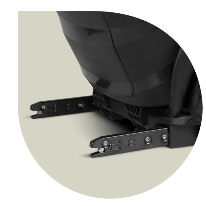 Scaun auto copii cu isofix Nukido I-SIZE 100-150 cm Louis Gri,tetiera reglabila in 12 pozitii,husa detasabila,indicatori instalare centura,protectie la impact lateral si certificare ECE R129