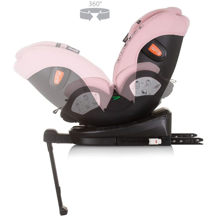 Scaun auto Chipolino Tourino I-Size 40-150 cm flamingo cu sistem Isofix