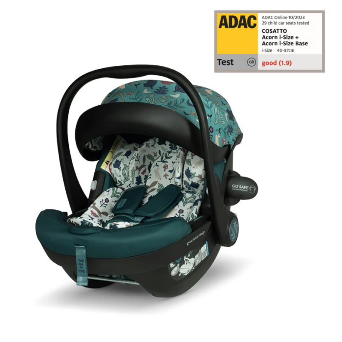 Scaun auto Cosatto Acorn 2 Masquerade I-Size, Certificare ADAC, Insertii moi, Husa detasabila, Copertina reglabila