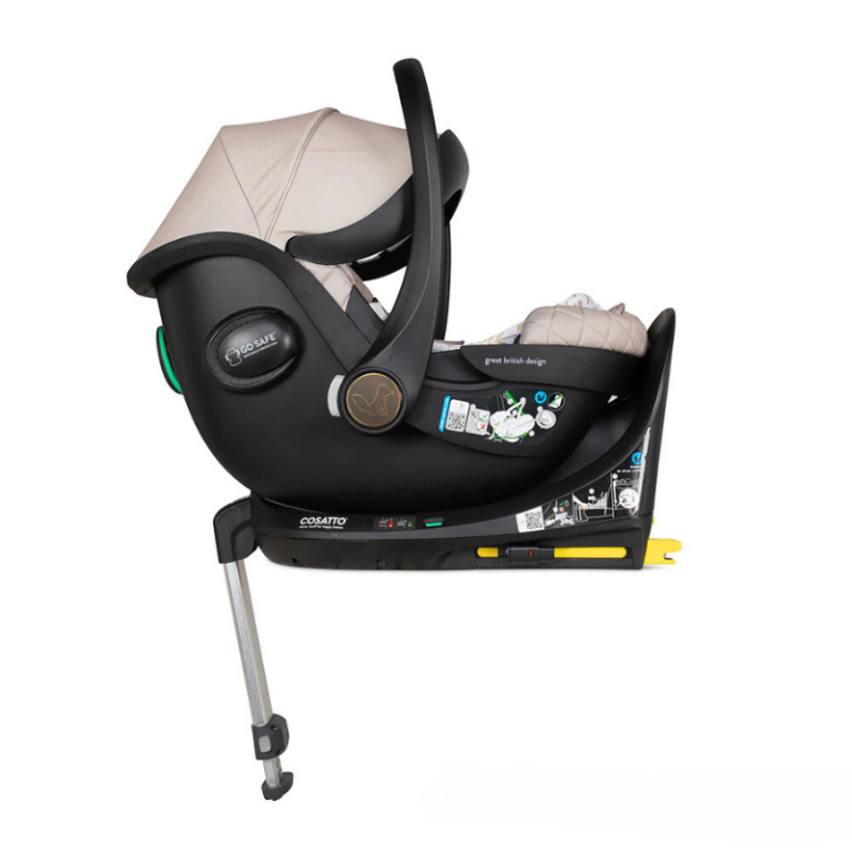 Scaun auto Cosatto Acorn 2 Whisper I-Size, Certificare ADAC, Insertii moi, Husa detasabila, Copertina reglabila