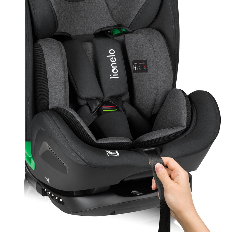 Scaun auto Lionelo Harper i-Size cu isofix 76-150 cm gri Scaun auto Lionelo Harper i-Size cu isofix 76-150 cm gri