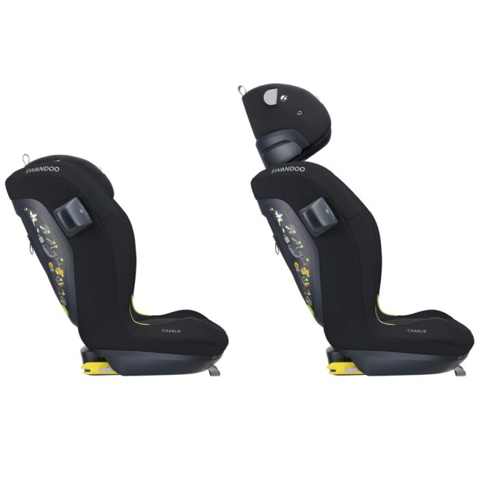Scaun auto Swandoo Charlie i-Size Chia Black testat Adac