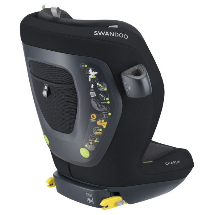 Scaun auto Swandoo Charlie i-Size Chia Black testat Adac
