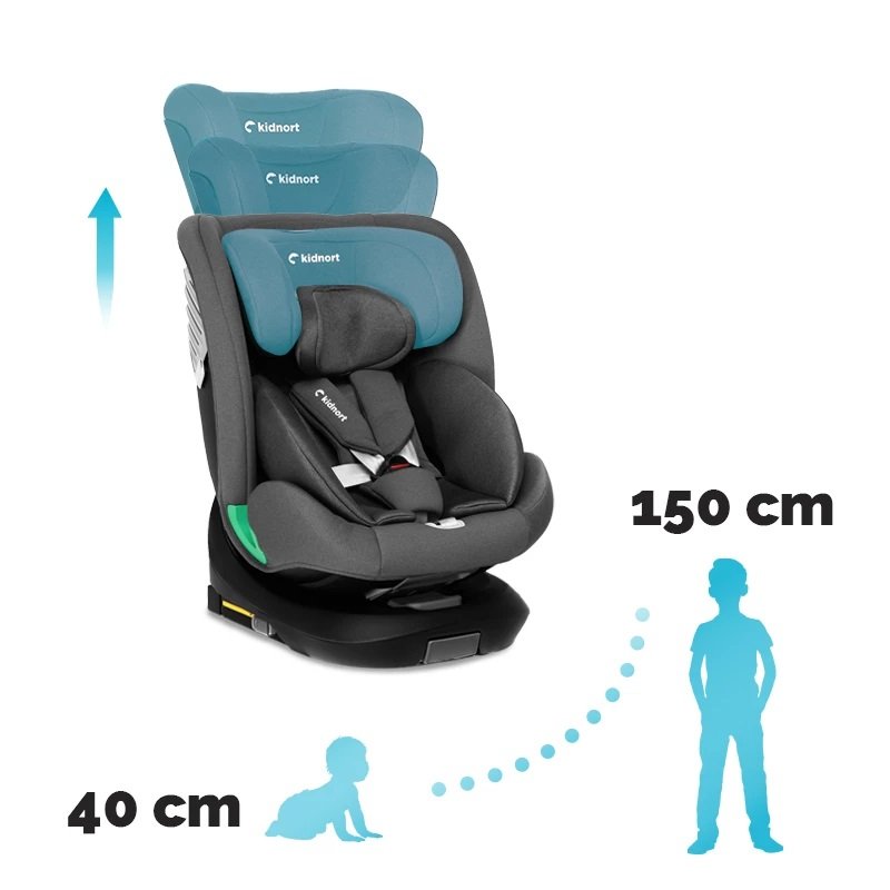 Scaun auto pentru copii, Kidnort, cu isofix, rotativ 360, i-Size R129, cu picior stabilizator si tetiera reglabila, 40-150 cm, dimensiune 46.5 x 35 x 56 cm, Radjur Grey Scaun auto pentru copii, Kidnort, cu isofix, rotativ 360, i-Size R129, cu picior stabilizator si tetiera reglabila, 40-150 cm, dimensiune 46.5 x 35 x 56 cm, Radjur Grey