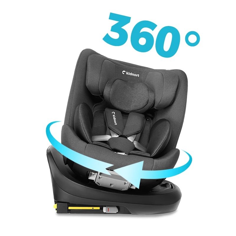 Scaun auto pentru copii, Kidnort Radjur Grey, cu isofix rotativ 360 i-Size 40-150 cm, Top Tether, centuri in 5 puncte, Sistem de impact lateral, baldachin reglabil, pozitie somn Scaun auto pentru copii, Kidnort Radjur Grey, cu isofix rotativ 360 i-Size 40-150 cm, Top Tether, centuri in 5 puncte, Sistem de impact lateral, baldachin reglabil, pozitie somn