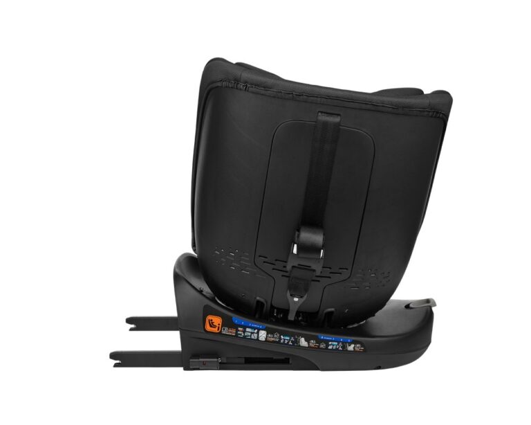 Scaun auto cu isofix KikkaBoo I-Round I-SIZE Dark Grey 40-150 cm,omologat R129,sezut rotativ,4 pozitii de inclinare a spatarului,tetiera reglabila in 5 pozitii,perna moale,husa detasabila,tetiera cu spuma cu memorie