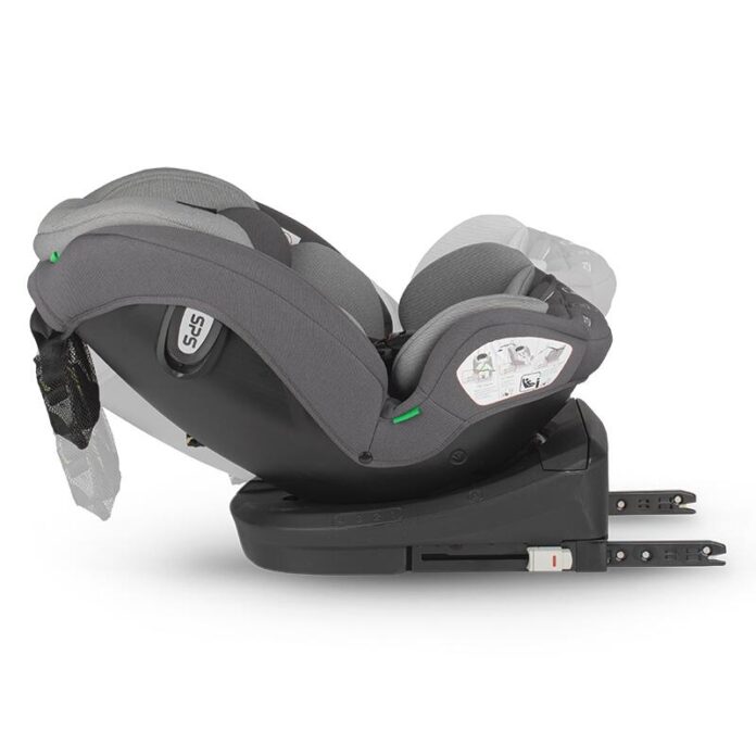 Scaun auto cu Isofix Coccolle Nyota Diamond Black 40-150 cm, i-Size, 4 pozitii inclinare, Rotire 360 cu o singura mana, Tetiera reglabila, Husa detasabila, Sistem antibasculare Top Tether, Pozitie somn, 0-12 ani