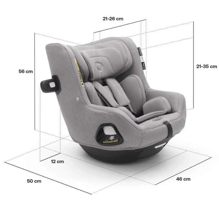 Scaun auto rotativ Bugaboo Owl grey i-Size