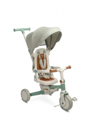 Tricicleta pentru copii Toyz Faro Verde multifunctionala,ultrapliabila,spatar reglabil,scaun moale rotativ,maner parinte detasabil si reglabil in 4 pozitii,centuri de siguranta,roti EVA,pedale detasabile,gentuta inclusa Tricicleta pentru copii Toyz Faro Verde multifunctionala,ultrapliabila,spatar reglabil,scaun moale rotativ,maner parinte detasabil si reglabil in 4 pozitii,centuri de siguranta,roti EVA,pedale detasabile,gentuta inclusa