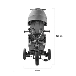 Tricicleta pentru copii Kinderkraft Easytwist platinum grey cu sezut rotativ 360 grade, maner cu control al directiei, reglabil pe 4 niveluri, suport pentru cana, sac-rucsac pentru accesorii, frana pe rotile din spate Tricicleta pentru copii Kinderkraft Easytwist platinum grey cu sezut rotativ 360 grade, maner cu control al directiei, reglabil pe 4 niveluri, suport pentru cana, sac-rucsac pentru accesorii, frana pe rotile din spate