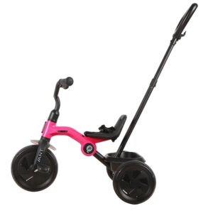 Tricicleta pentru copii Qplay Ant Plus Roz 2024 cu roti din spuma EVA, pliere compacta, cosulet pentru jucarii de la 2 ani pana la 25 kg Tricicleta pentru copii Qplay Ant Plus Roz 2024 cu roti din spuma EVA, pliere compacta, cosulet pentru jucarii de la 2 ani pana la 25 kg