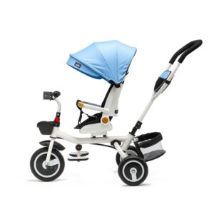 Tricicleta pentru copii Juju Bliss Ride Roz, 3 in 1, pozitie de somn, reversibila, far luminos, Muzica, cos depozitare, gentuta, protectie UV, cauciucuri spuma EVA, greutate maxima admisa 25kg Tricicleta pentru copii Juju Bliss Ride Roz, 3 in 1, pozitie de somn, reversibila, far luminos, Muzica, cos depozitare, gentuta, protectie UV, cauciucuri spuma EVA, greutate maxima admisa 25kg