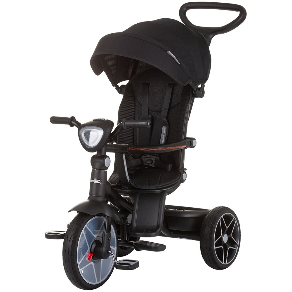 Tricicleta pentru copii Chipolino Derby obsidian, cu copertina si sezut reversibil , spatar reglabil, pozitie somn,frana, suport pentru picioare, maner cu control al directiei, jucarie cu muzica si lumini Tricicleta pentru copii Chipolino Derby obsidian, cu copertina si sezut reversibil , spatar reglabil, pozitie somn,frana, suport pentru picioare, maner cu control al directiei, jucarie cu muzica si lumini