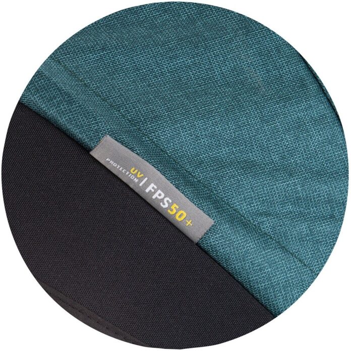 Tricicleta pentru copii Chipolino Derby teal, cu copertina si sezut reversibil, spatar reglabil, pozitie somn,frana, suport pentru picioare, maner cu control al directiei, jucarie cu muzica si lumini