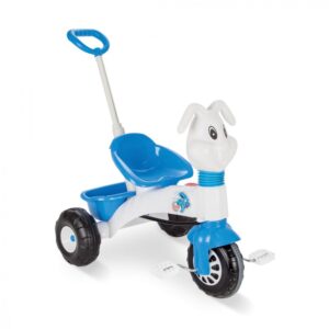 Tricicleta pentru copii Pilsan Bunny Blue cu maner parental reglabil pe inaltime, sistem roata libera, cosulet depozitare Tricicleta pentru copii Pilsan Bunny Blue cu maner parental reglabil pe inaltime, sistem roata libera, cosulet depozitare