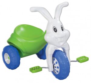 Tricicleta cu pedale pentru copii Pilsan Funny Rabbit White Tricicleta cu pedale pentru copii Pilsan Funny Rabbit White