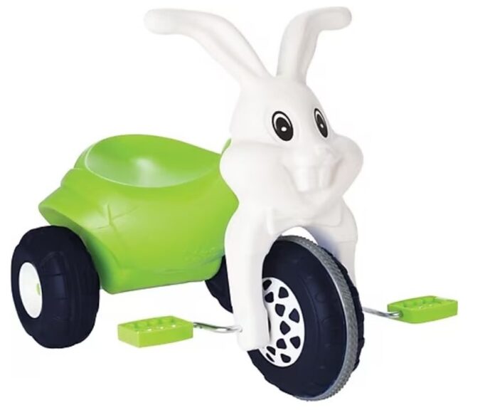 Tricicleta cu pedale pentru copii Pilsan Funny Rabbit White