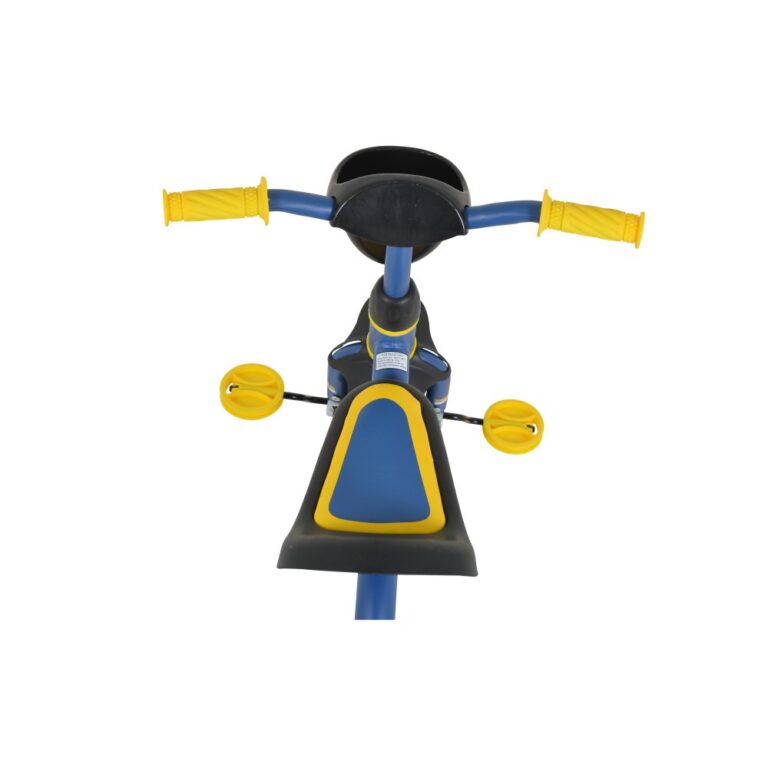Tricicleta pentru copii Byox Buddy White cu cosulete de depozitare, roti din cauciuc Eva, scaun ergonomic, de la 3 ani pana la 25 kg