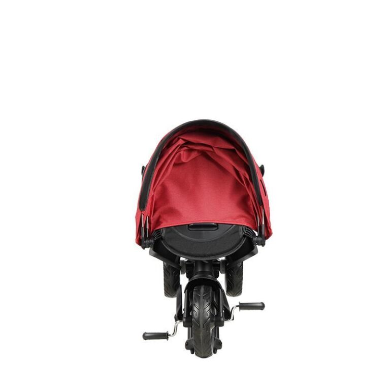 Tricicleta pentru copii Qplay Nova Niello Negru ultrapliabila, cu cadru din aluminiu, sezut reversibil 360, spatar reglabil, suport pentru picioare, roti din cauciuc Eva de la 10 luni pana la 25 kg