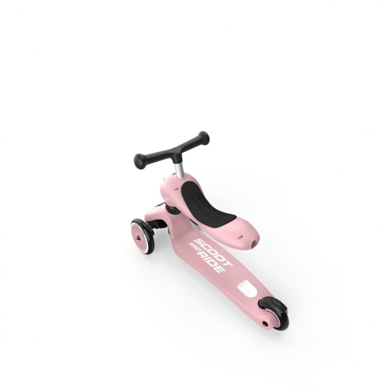 Trotineta copii cu sezut, transformabila 2 in 1, HighwayKick 1 Olive, 1-5 ani, pana la 50 kg, Scoot  Ride