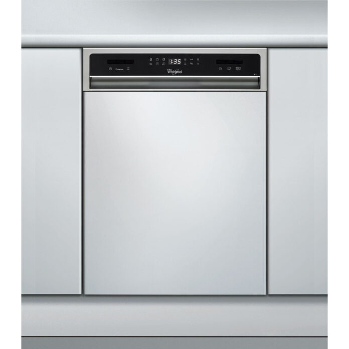 Masina de spalat vase semi-incorporabila Whirlpool ADGU 941 IX, 6 programe, 10 seturi, Clasa A++, Al 6-lea Simt, Inox