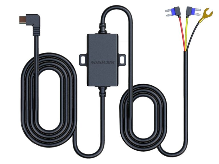 Cablu alimentare camera auto Hikvision AE-DF7351-TypeC-N6PRO, 1.3- 2.1m, 12-24 V DC 5V, Type C