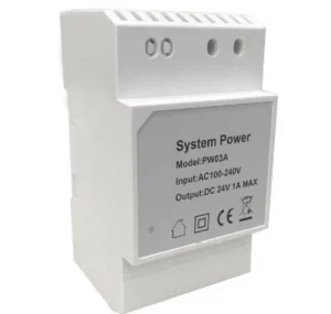 Alimentator pentru videointerfon Safer cu montaj in sina DIN PW03 Alimentator pentru videointerfon Safer cu montaj in sina DIN PW03
