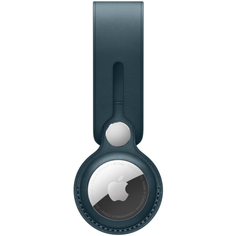 Apple AirTag Leather Loop, Baltic Blue