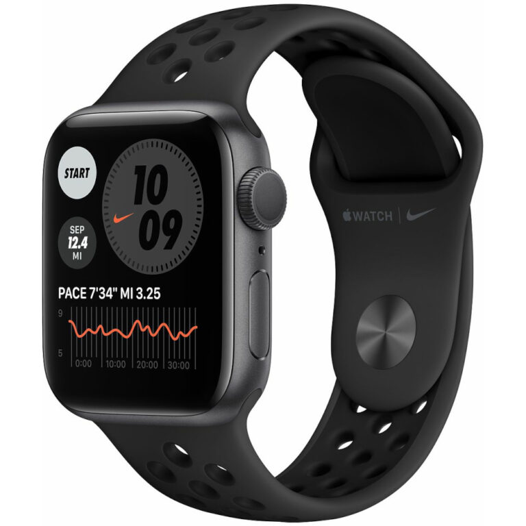 Apple Watch Nike Series SE (v2) GPS, 40mm, Space Grey Aluminium Case, Anthracite/Black Nike Sport Band