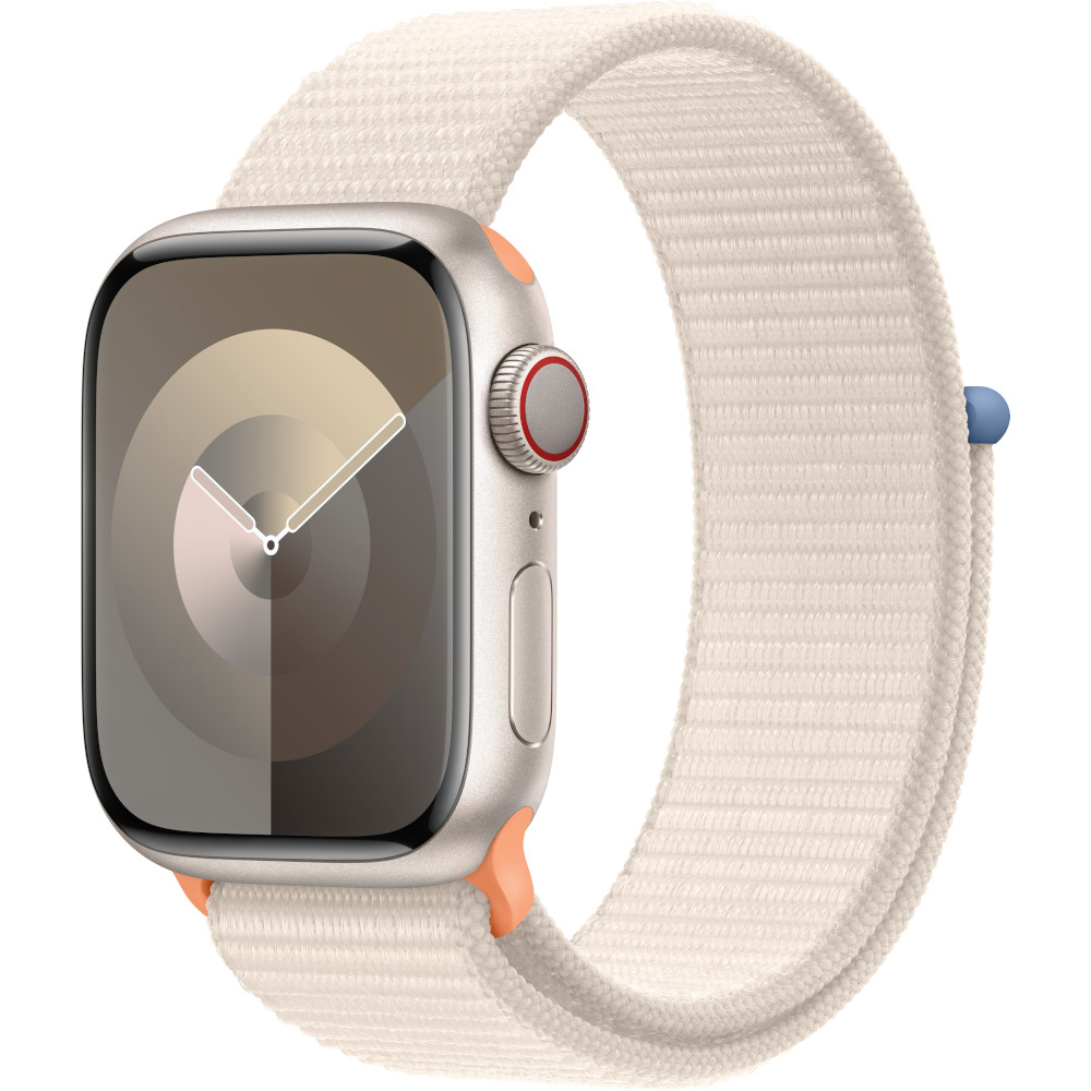 Apple Watch S9, Cellular, 41mm, Pink Aluminium Case, Pink Sport Loop