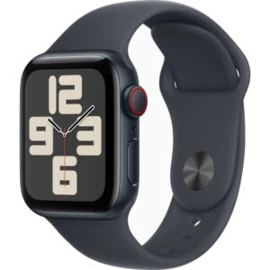 Apple Watch SE2 2024, GPS, Cellular, 40mm, Midnight Aluminium Case, Midnight Sport Band, Marime S/M Apple Watch SE2 2024, GPS, Cellular, 40mm, Midnight Aluminium Case, Midnight Sport Band, Marime S/M