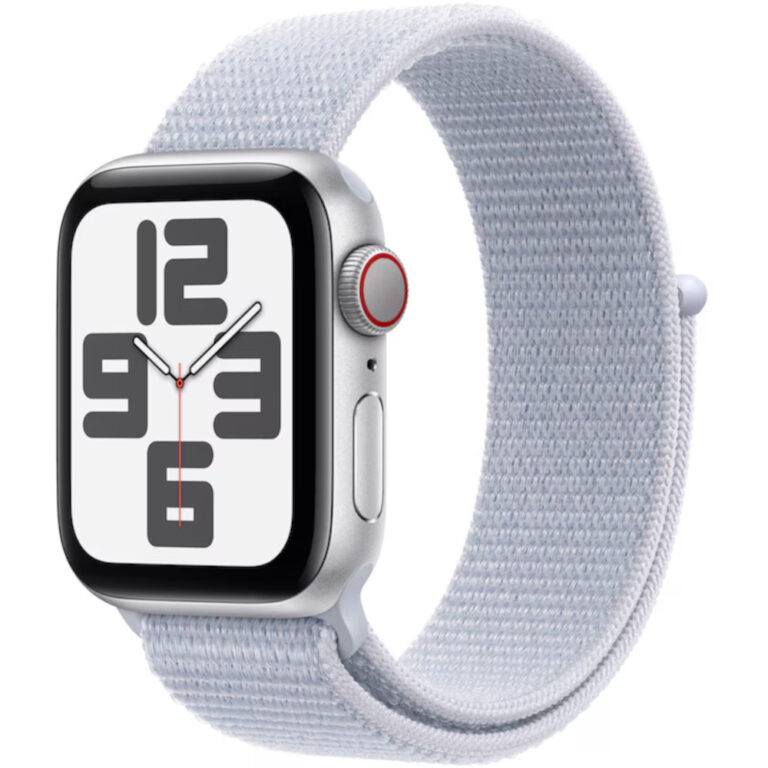 Apple Watch SE2 2024, GPS, Cellular, 40mm, Silver Aluminium Case, Blue Cloud Sport Loop