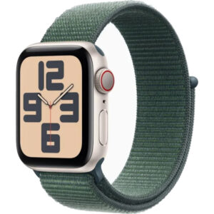 Apple Watch SE2 2024, GPS, Cellular, 40mm, Starlight Aluminium Case, Lake Green Sport Loop Apple Watch SE2 2024, GPS, Cellular, 40mm, Starlight Aluminium Case, Lake Green Sport Loop