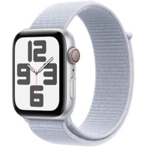 Apple Watch SE2 2024, GPS, Cellular, 44mm, Silver Aluminium Case, Blue Cloud Sport Loop Apple Watch SE2 2024, GPS, Cellular, 44mm, Silver Aluminium Case, Blue Cloud Sport Loop