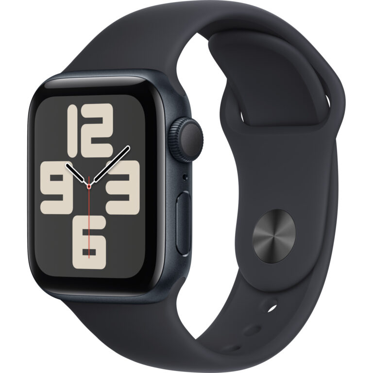 Apple Watch SE2 2023, GPS, 40 mm, Midnight Sport Band, Midnight Aluminium Case, S/M
