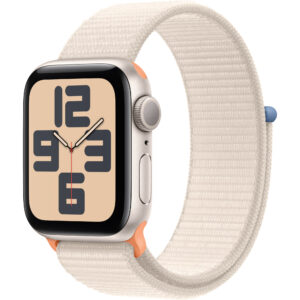 Apple Watch SE2 2023, GPS, 40 mm, Starlight Aluminium Case, Curea Starlight Sport Loop Apple Watch SE2 2023, GPS, 40 mm, Starlight Aluminium Case, Curea Starlight Sport Loop