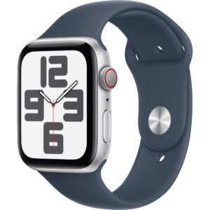 Apple Watch SE2 2023, GPS, Cellular, 44 mm, Storm Blue Sport Band, Silver Aluminium Case, M/L Apple Watch SE2 2023, GPS, Cellular, 44 mm, Storm Blue Sport Band, Silver Aluminium Case, M/L