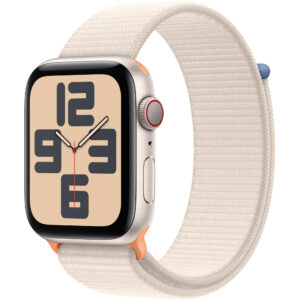 Apple Watch SE2 2023, GPS, Cellular, 44 mm, Starlight Aluminium Case, Starlight Sport Loop Apple Watch SE2 2023, GPS, Cellular, 44 mm, Starlight Aluminium Case, Starlight Sport Loop
